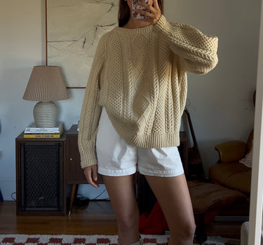 Irish Wool Fisherman Pullover