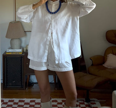 Oversized Linen Blouse