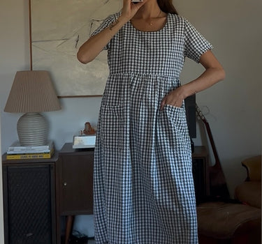 USA Made Gingham Midi