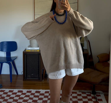 L.L.Bean Oversized Cotton Pullover
