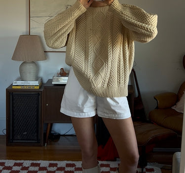 Irish Wool Fisherman Pullover