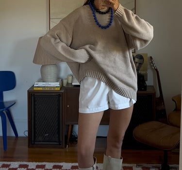 L.L.Bean Oversized Cotton Pullover