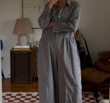 Hand Sewn Gingham Coveralls