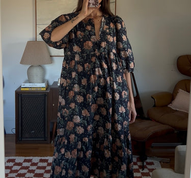 Puff Sleeve Floral Babydoll Dress