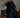 Puff Sleeve Cotton Noir Kaftan Dress