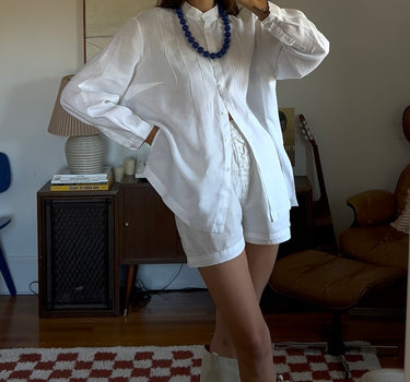 Oversized Linen Blouse