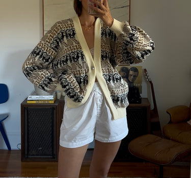 70's Cowichan Style Cardigan