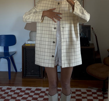 Wool Long Blazer Jacket