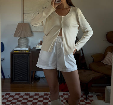 90’s Ribbed Silk Cardigan