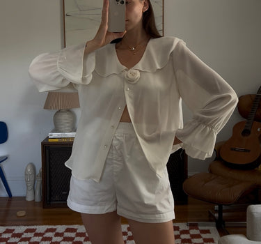 Chiffon Ruffle Collar Blouse