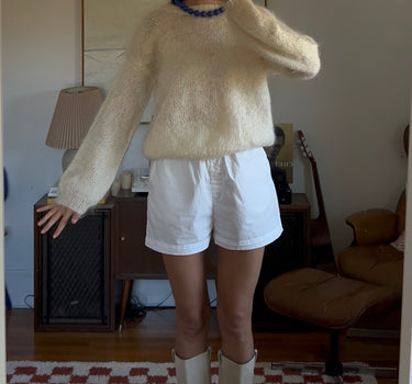 Chunky Mohair Wool Pullover